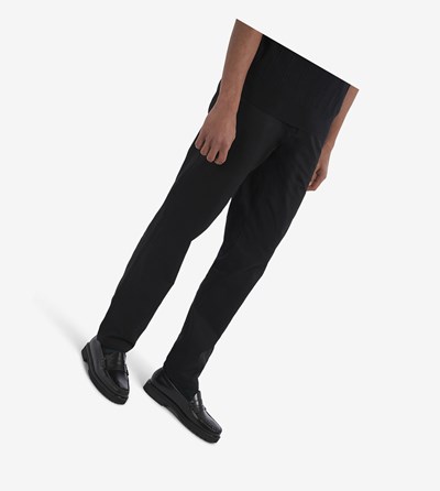 Black Fred Perry Classic Men's Trousers | EJLXU-4032