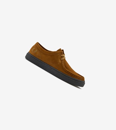 Black Fred Perry Dawson Low Men's Suede Shoes | MAUOT-7258