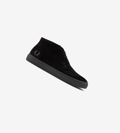 Black Fred Perry Hawley Men's Boots | CNOPZ-4936