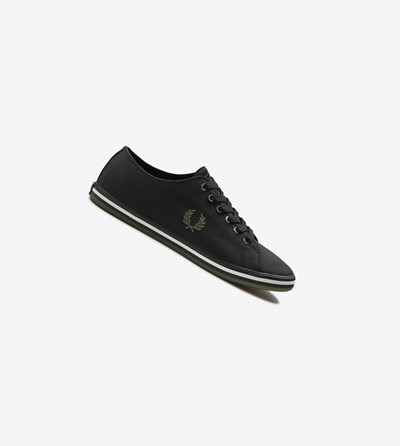 Black Fred Perry Kingston Men's Sneakers | BPTXM-5268