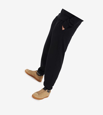 Black Fred Perry Reissues Pocket Detail Track Pants Men's Trousers | JHLMT-9802