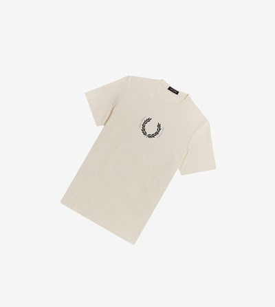 Grey Fred Perry Laurel Wreath Men's T Shirts | ENIKX-4390