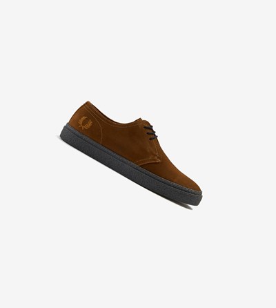 Grey Fred Perry Linden Men's Suede Shoes | RWDPI-6021