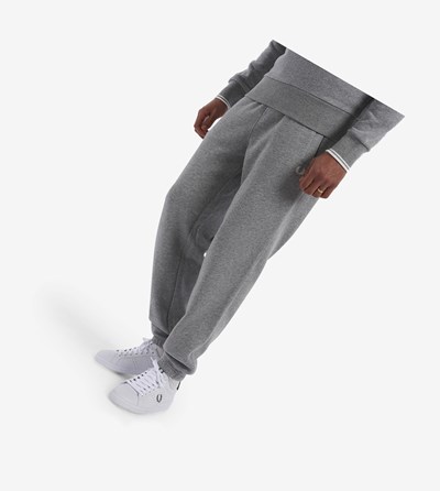 Grey Fred Perry Loopback Sweatpants Men's Tracksuits | ZIRDF-5842