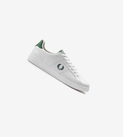 White Fred Perry B721 Men's Sneakers | PVBAL-7192