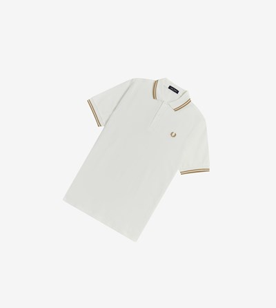 White Fred Perry M3600 Men's Polo Shirts | MREIG-9537