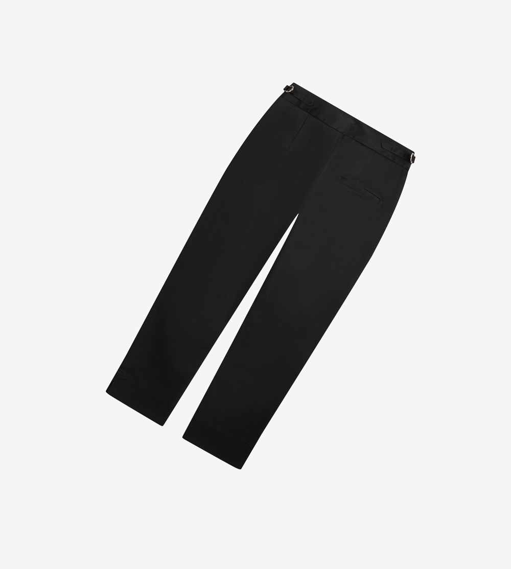 Black Fred Perry Amy Winehouse Foundation High Waist Trousers Women's Pants | SKBRM-3874