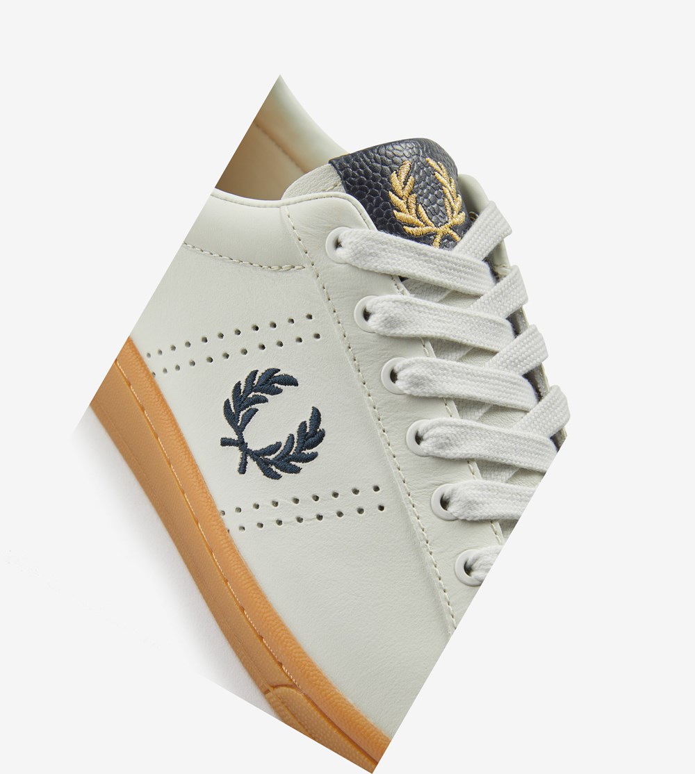 Black Fred Perry B721 Men's Sneakers | CMTBA-1234