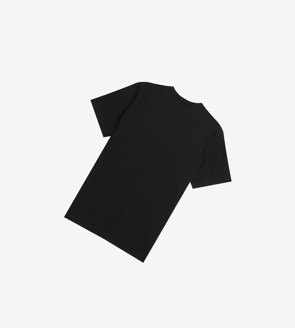 Black Fred Perry Gradient Graphic Men's T Shirts | VJKOE-3175