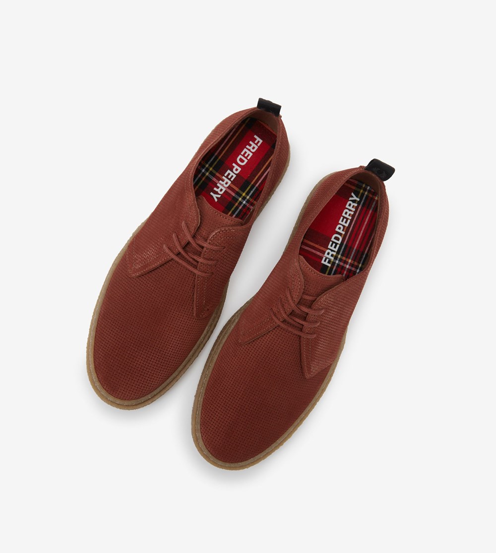 Black Fred Perry Linden Men's Suede Shoes | MULNI-0136