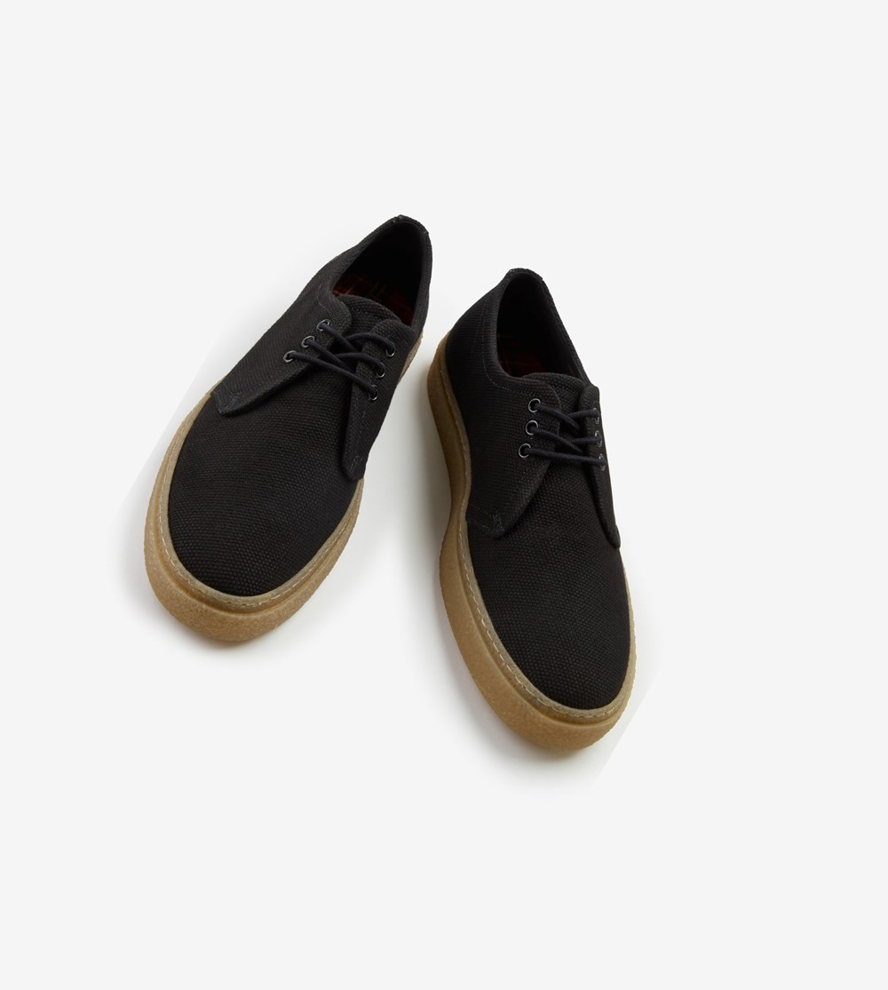 Black Fred Perry Linden Men's Suede Shoes | ZHTXC-5893