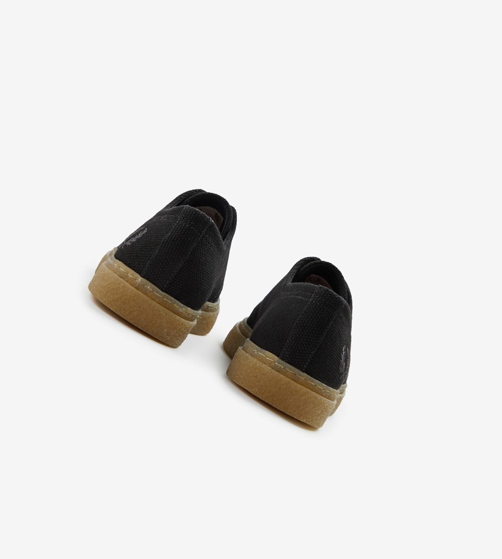 Black Fred Perry Linden Men's Suede Shoes | ZHTXC-5893