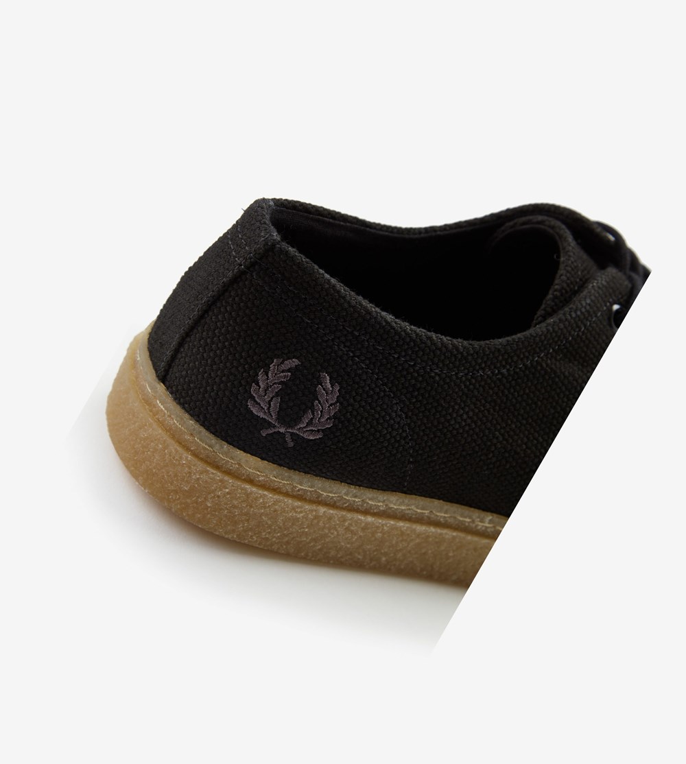 Black Fred Perry Linden Men's Suede Shoes | ZHTXC-5893