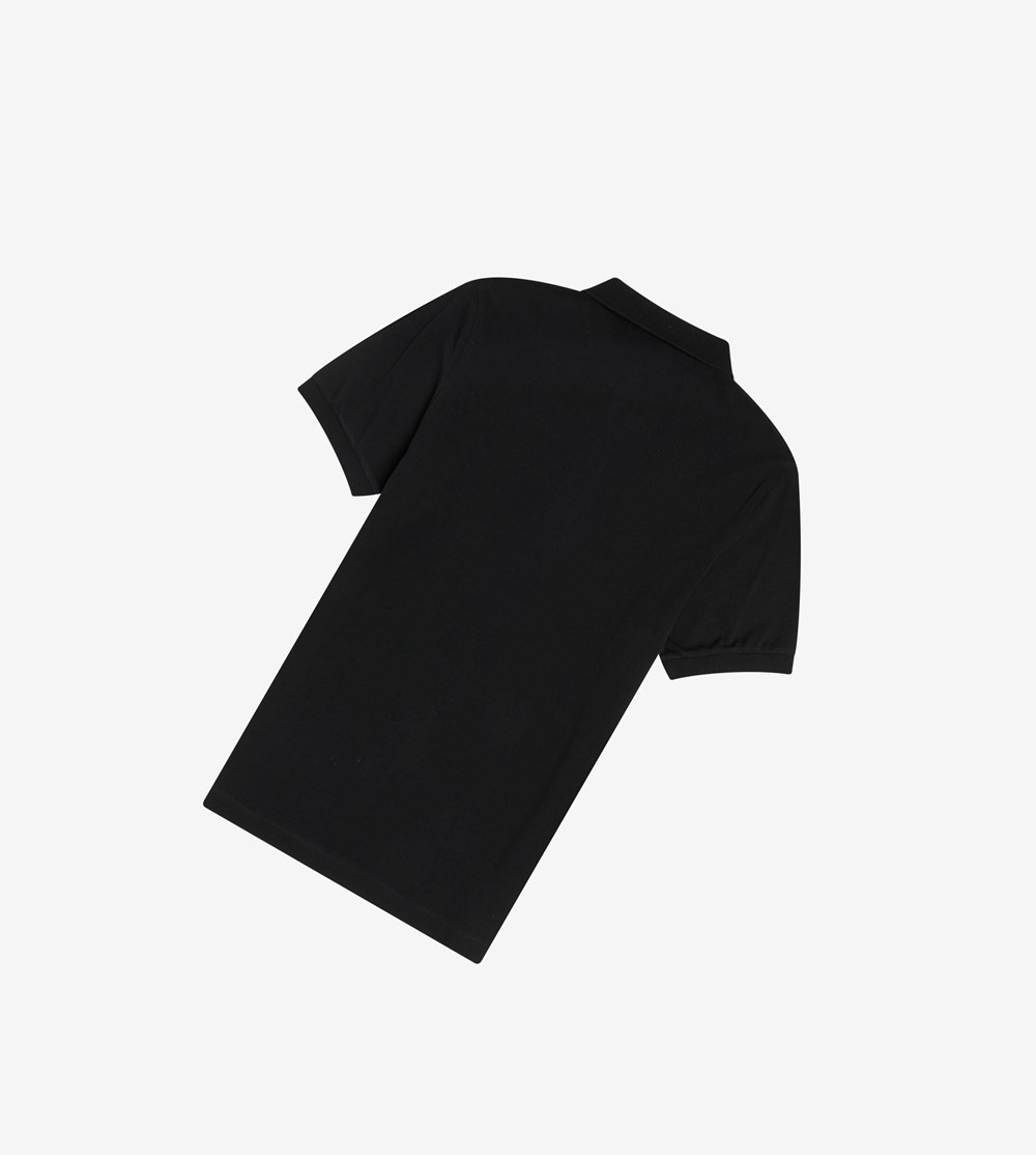 Black Fred Perry M6000 Men's Polo Shirts | BYJCA-8127