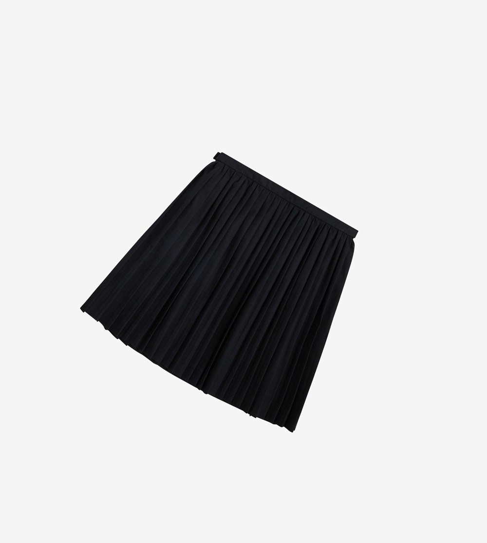 Black Fred Perry Pleated Tennis Skirt Women's Skirts | NUWHJ-3128