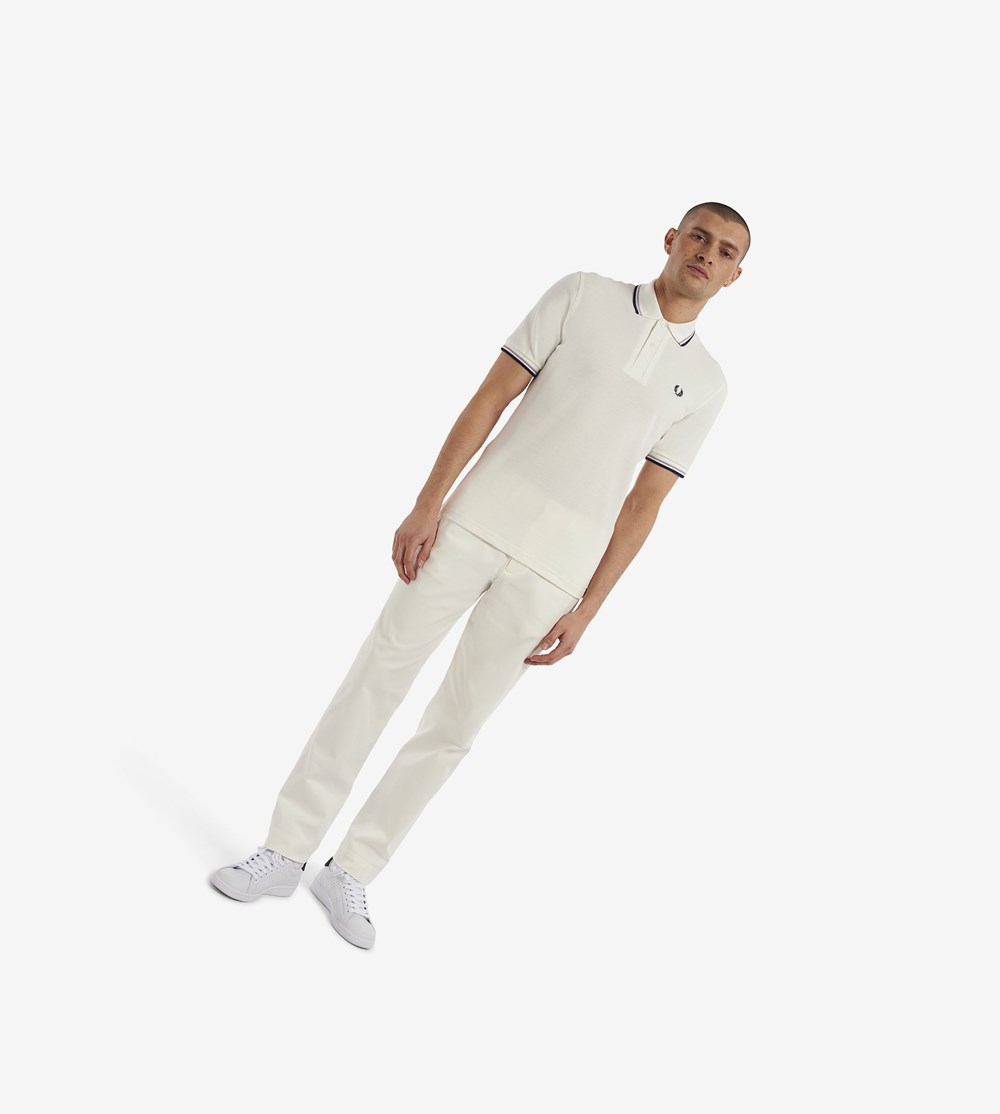 Black Fred Perry Reissues Peg Leg Men's Trousers | CYJMO-8170