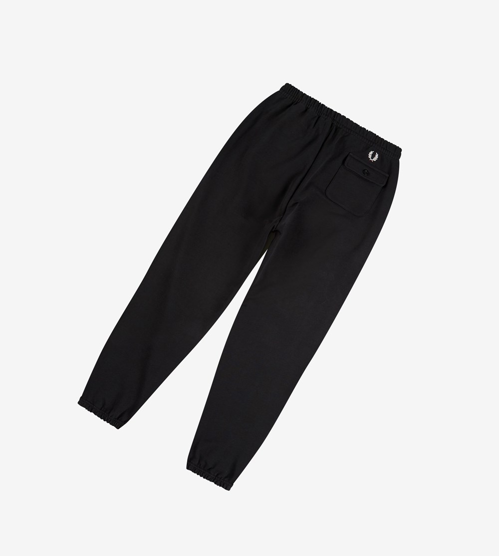 Black Fred Perry Reissues Pocket Detail Track Pants Men's Trousers | JHLMT-9802