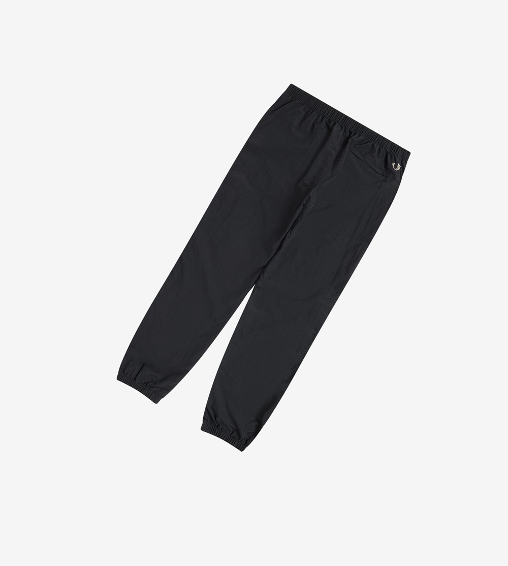 Black Fred Perry Shell Pants Men's Trousers | VFNRW-3806