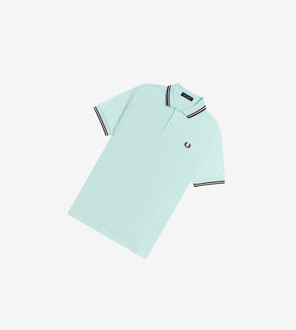 Blue Fred Perry M3600 Men's Polo Shirts | GKESA-6973