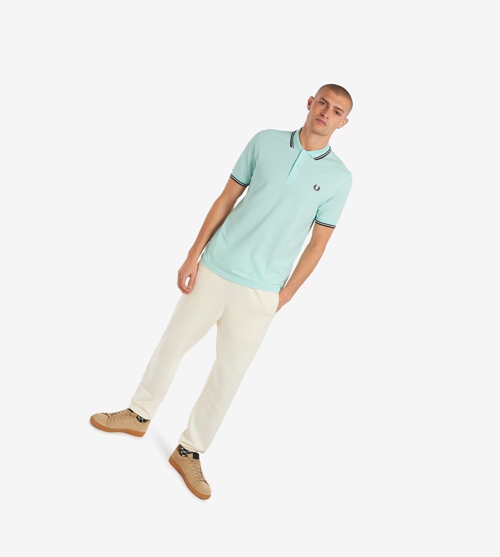 Blue Fred Perry M3600 Men's Polo Shirts | GKESA-6973