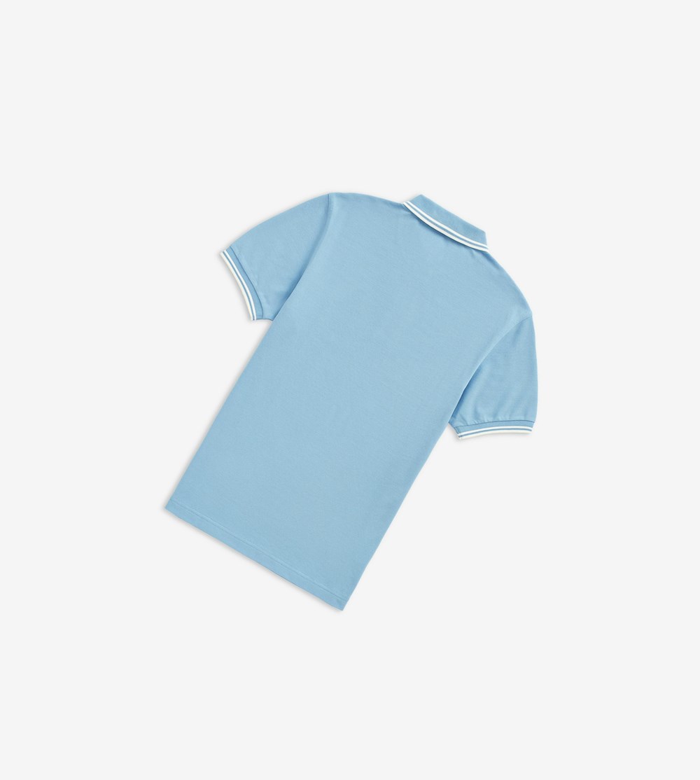 Blue / White Fred Perry M3600 Men's Polo Shirts | MVGZO-4602