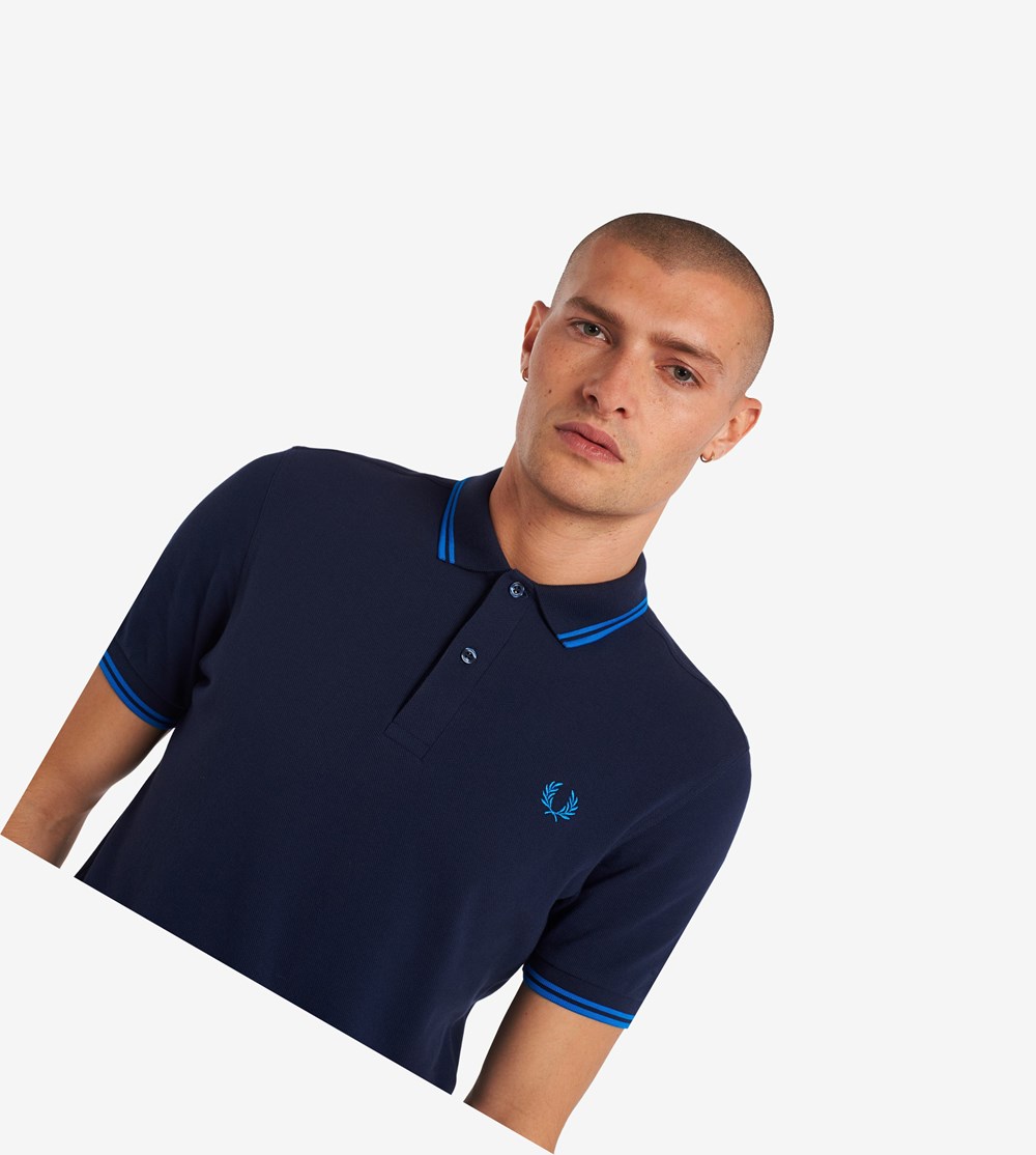 Dark Grey Fred Perry M3600 Men's Polo Shirts | WJCKZ-2875