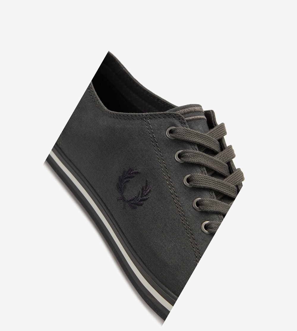 Grey Fred Perry Kingston Men's Sneakers | KDPHO-7835