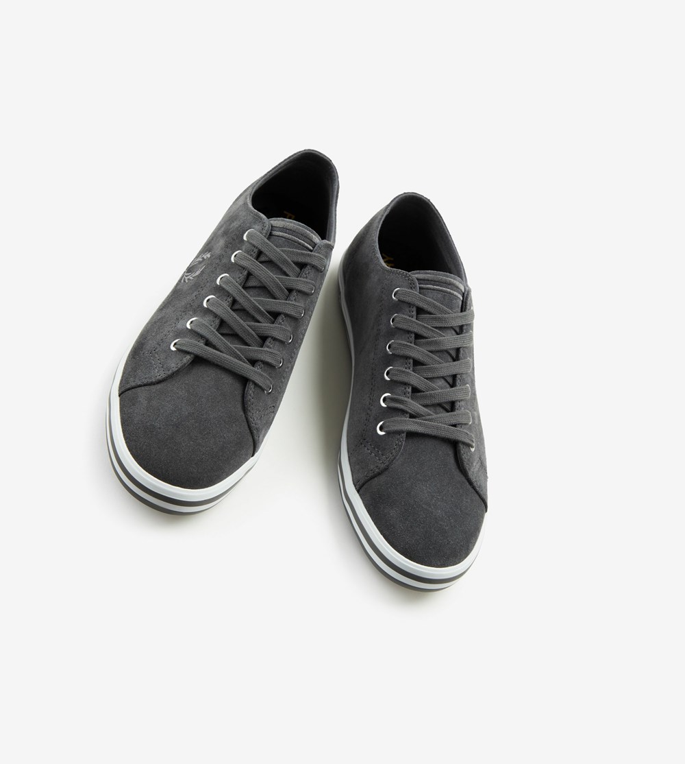 Grey Fred Perry Kingston Men's Sneakers | WDOCZ-4510