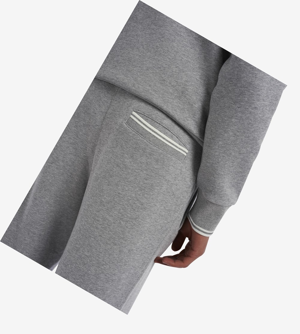 Grey Fred Perry Loopback Sweatpants Men's Trousers | CTPIF-5219