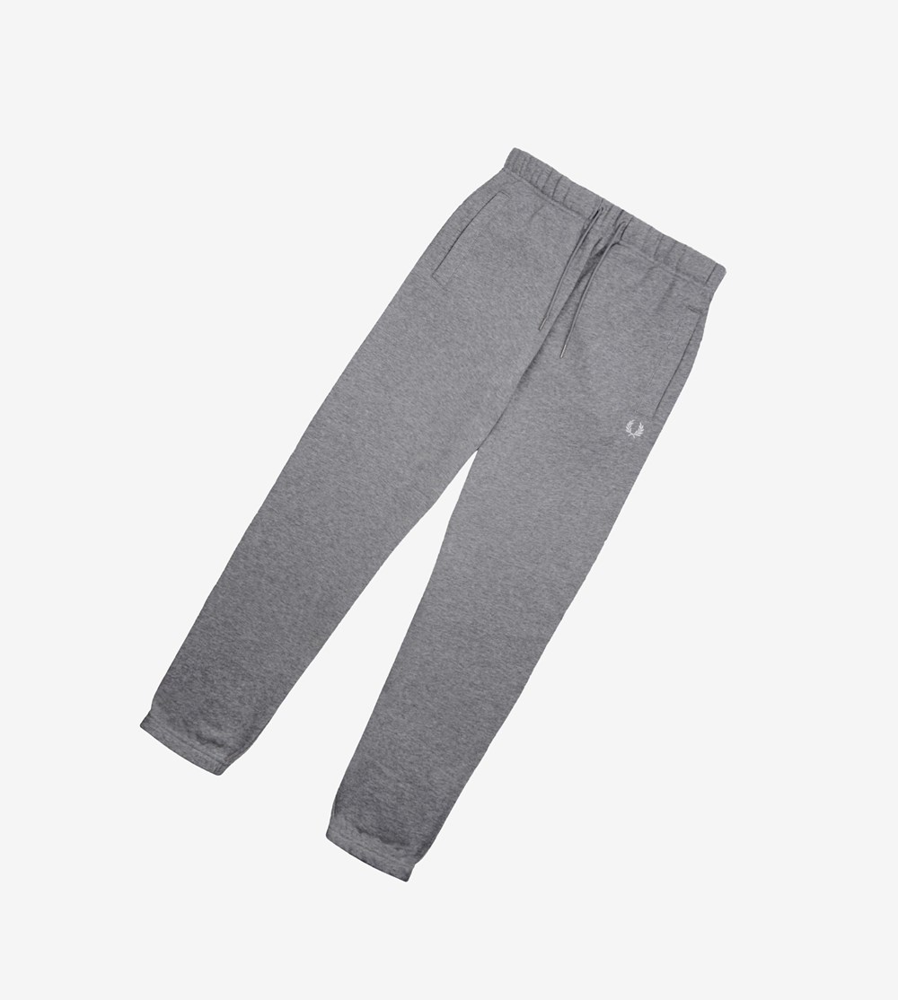 Grey Fred Perry Loopback Sweatpants Men's Tracksuits | ZIRDF-5842