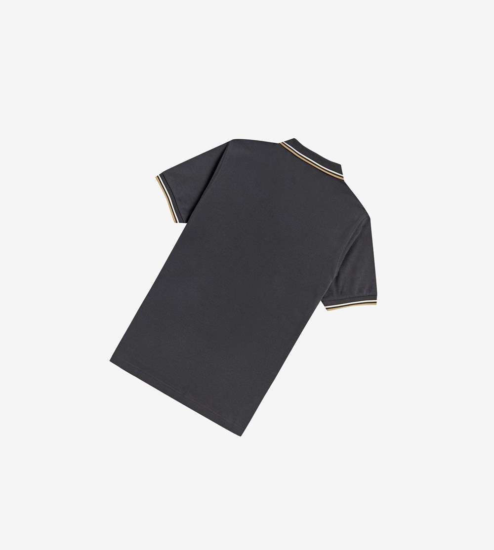 Grey Fred Perry M3600 Men's Polo Shirts | LABUP-3805