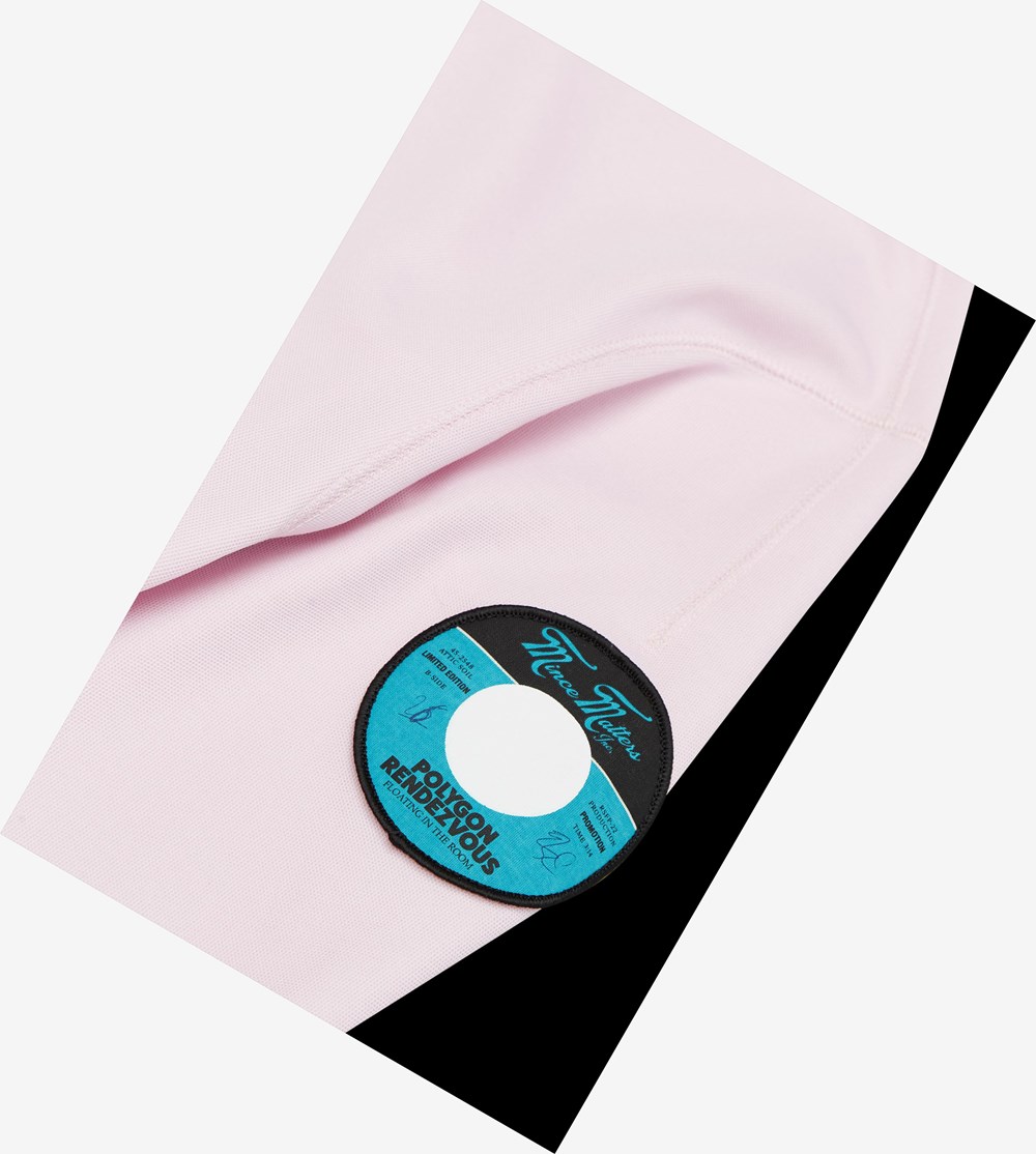 Light Pink Fred Perry Raf Simons Patch Detail Men's Track Jacket | WVXSG-6354