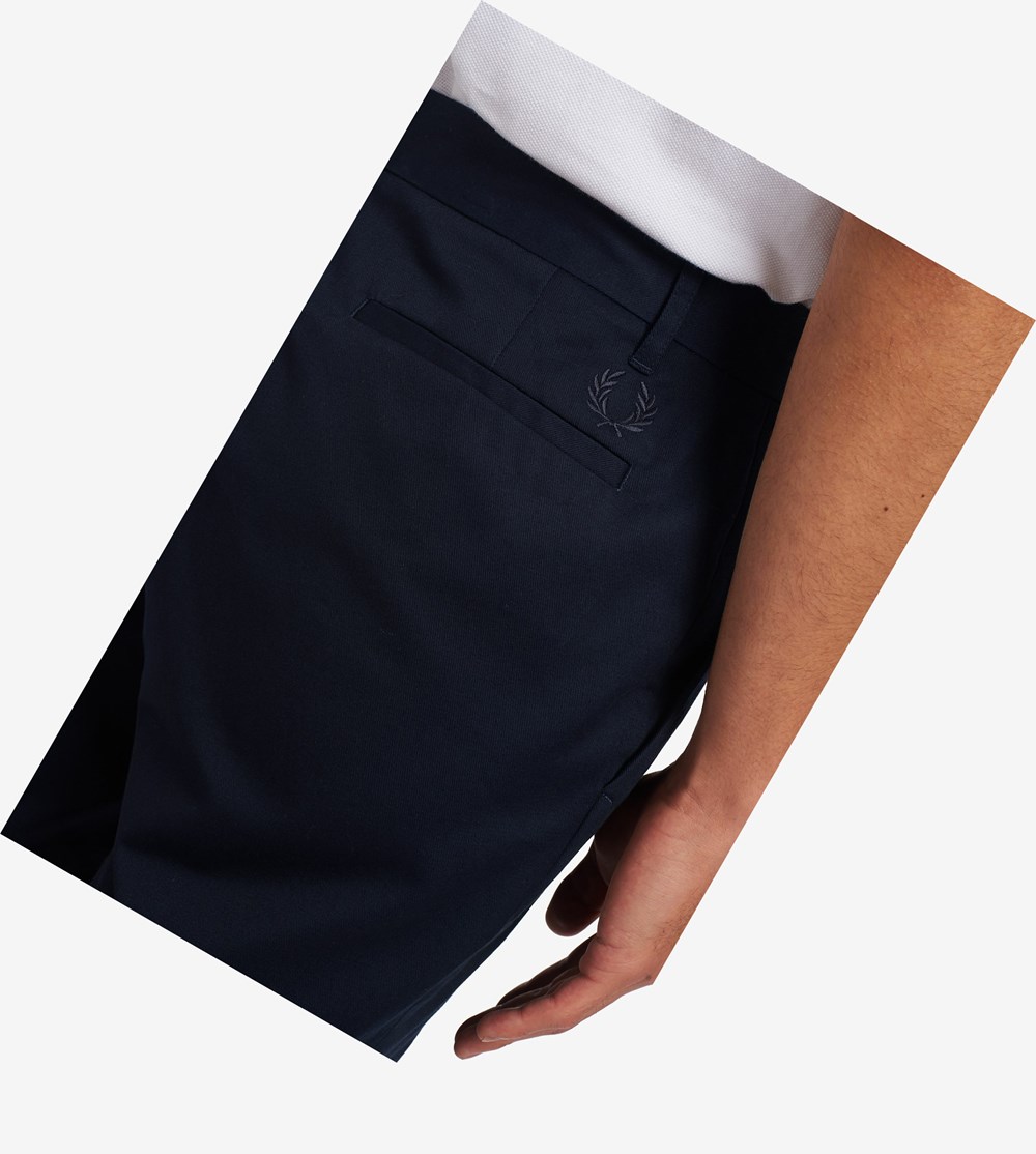 Navy Fred Perry Classic Men's Shorts | FGNKJ-2184