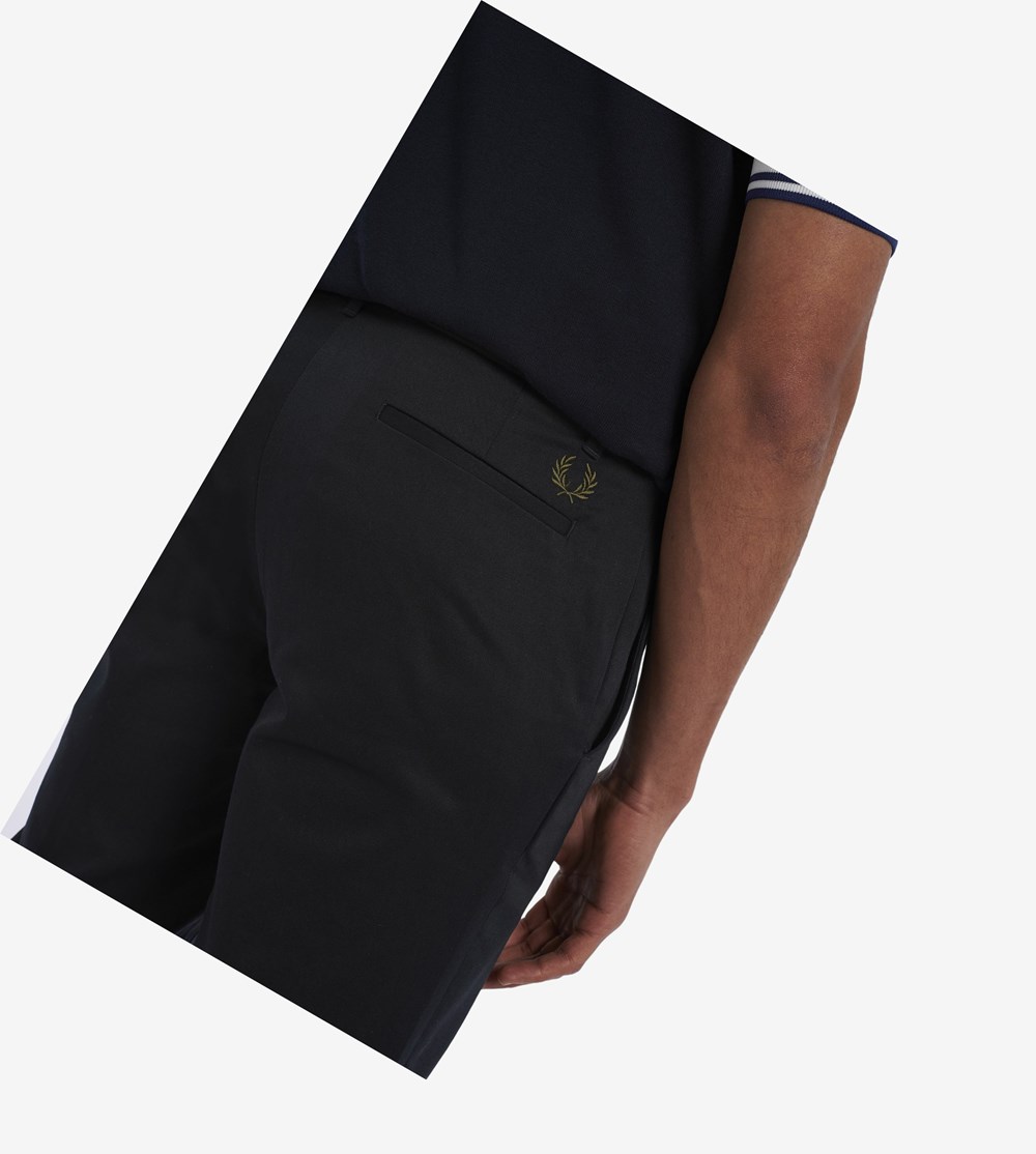 Navy Fred Perry Classic Men's Trousers | GZYCV-7689