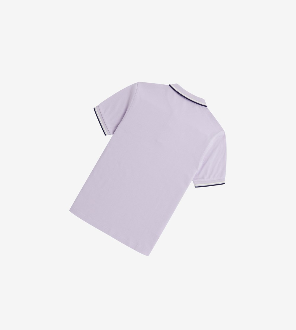 Purple / Navy Fred Perry M3600 Men's Polo Shirts | DCXUG-4871