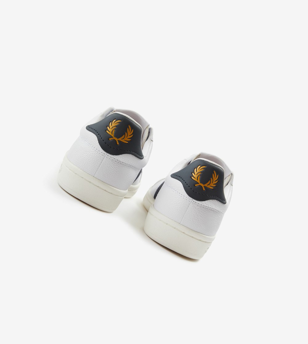 White Fred Perry B721 Men's Sneakers | MRKYP-9701