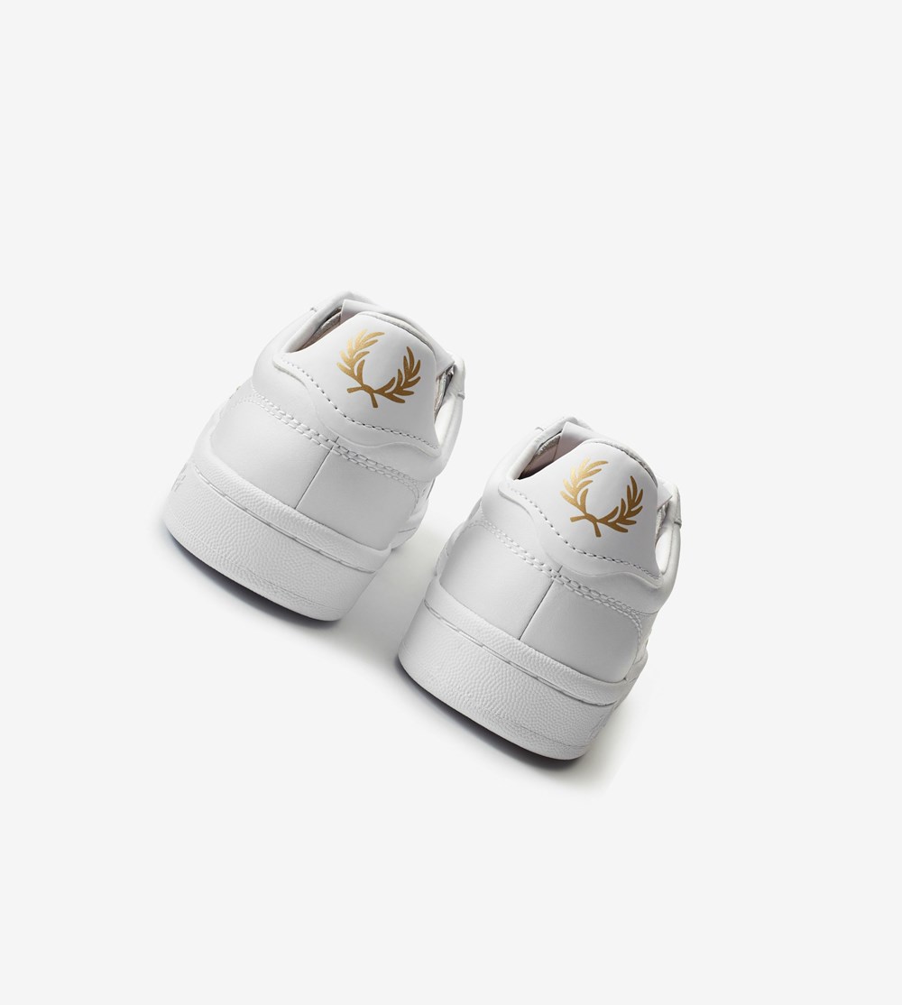 White Fred Perry B721 Women's Sneakers | WXBDC-1706