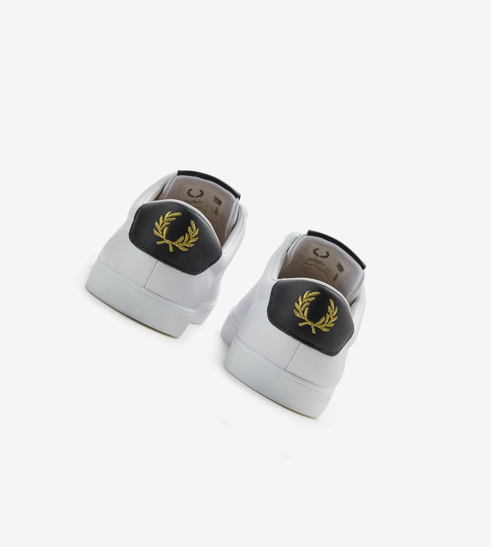 White Fred Perry Lottie Women's Sneakers | JEMND-8046