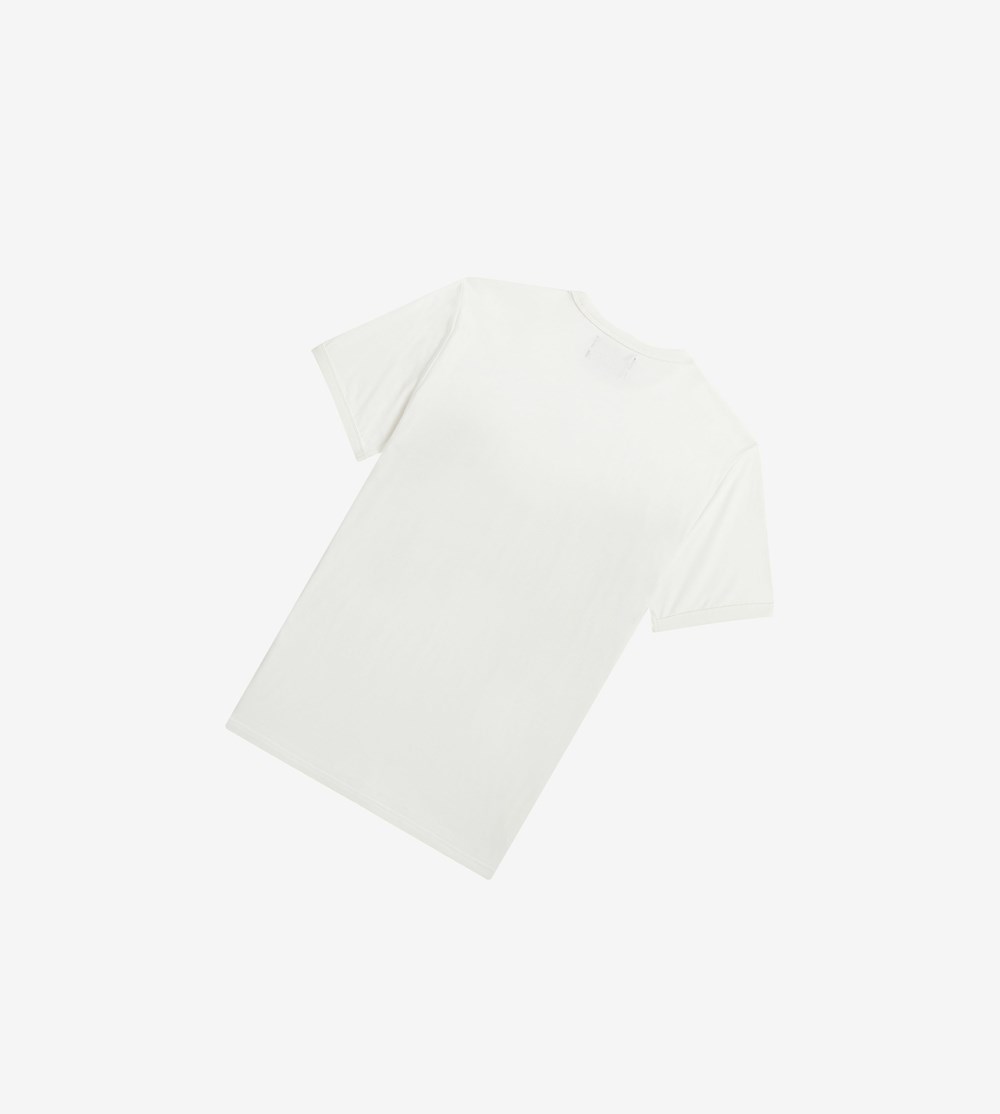 White Fred Perry Reissues Vine Graphic Men's T Shirts | BSPYK-6824